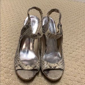 Michael Kors snakeskin heels